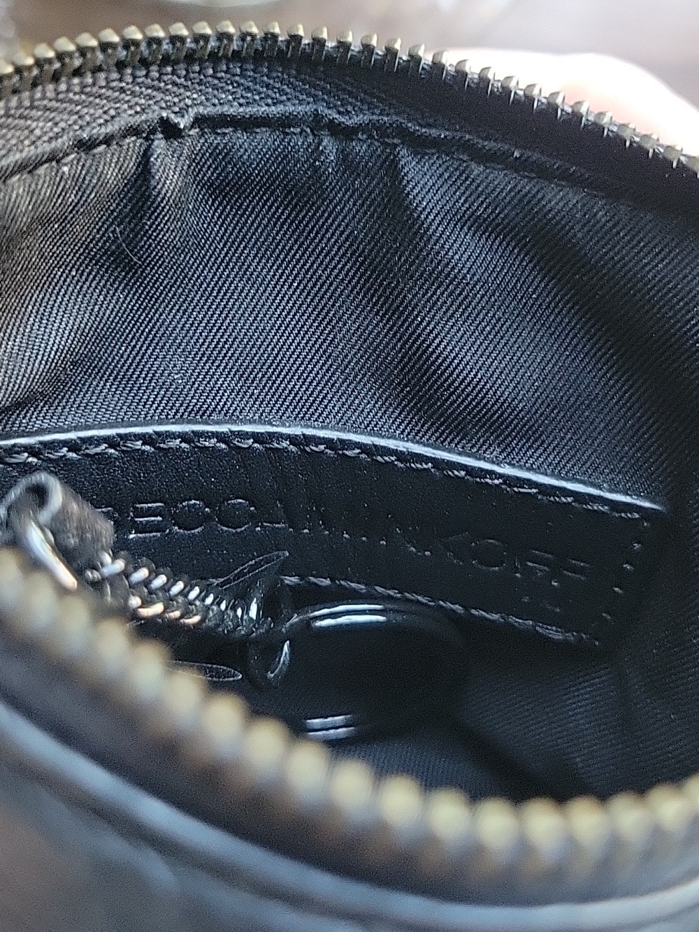 Rebecca Minkoff Black Leather Logo Coin Purse Pouch - Picture 7 of 9